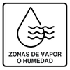 zonas de vapor o humedad